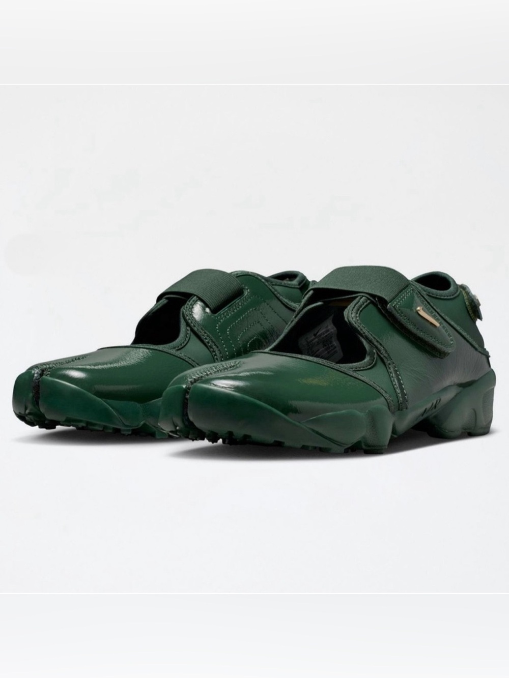 Nike Rift Patent Split-Toe Velcro Sneakers (NEW)